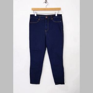 TINSE Denim Womens High Rise Jean Leggings Jeggings Faux Front Pockets